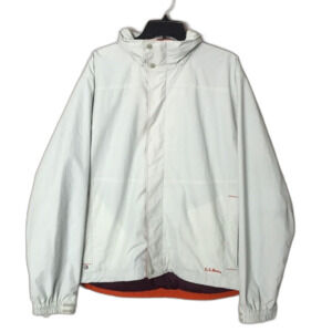 L.L.‎ Bean mens zip up nylon jacket with zippered pockets size large outdoors